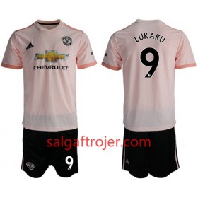 Manchester United Fodboldtrøjer Lukaku 9 Børn Udebanesæt 2018/19 Kort ærmer